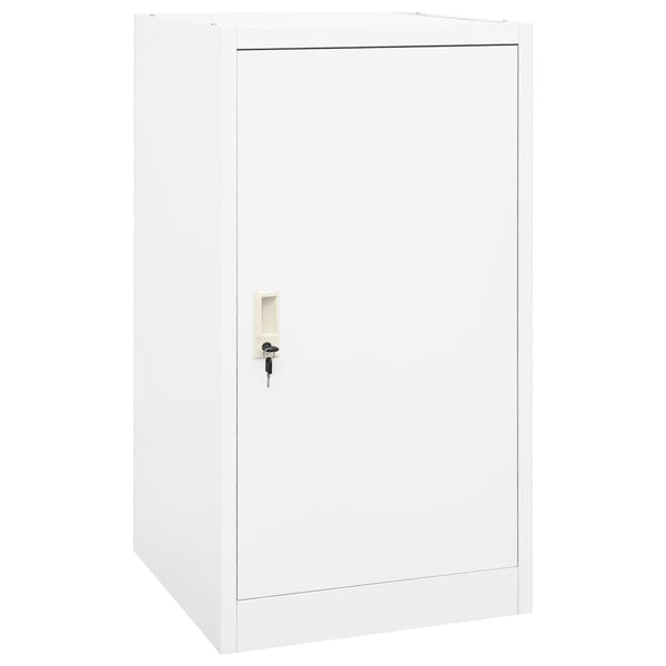 Weißer Sattelschrank aus Stahl, 105 cm hoch
