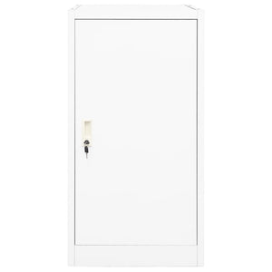 Weißer Sattelschrank aus Stahl, 105 cm hoch