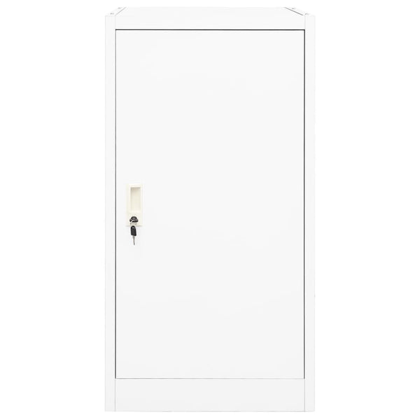 Weißer Sattelschrank aus Stahl, 105 cm hoch