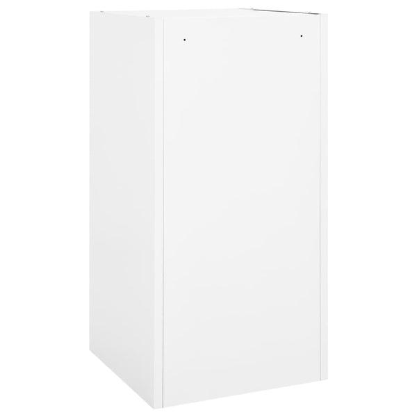 Weißer Sattelschrank aus Stahl, 105 cm hoch