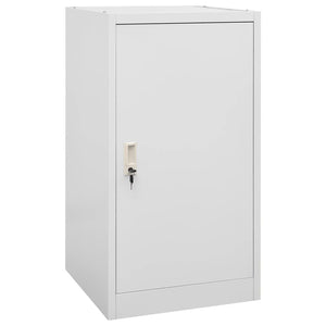 Sattelschrank Hellgrau Stahl 53x53x105 cm