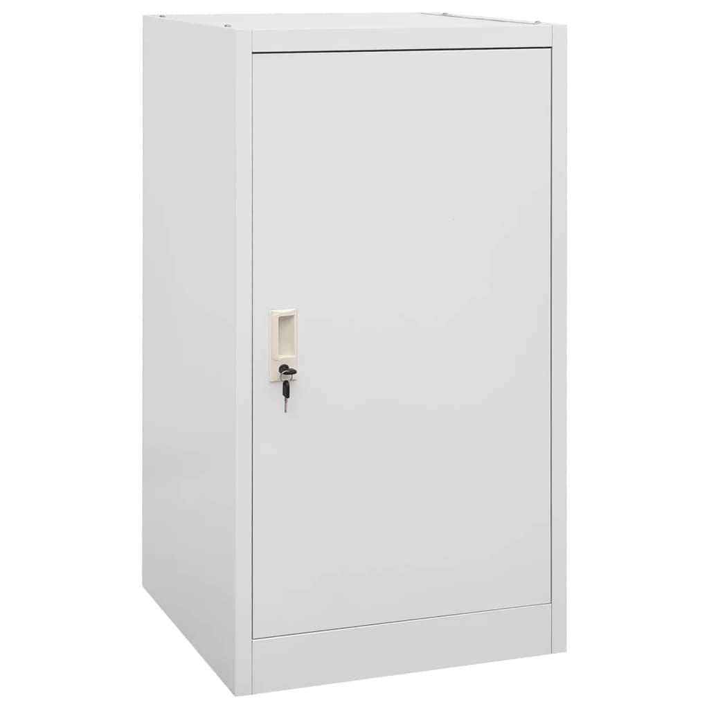 Sattelschrank Hellgrau Stahl 53x53x105 cm