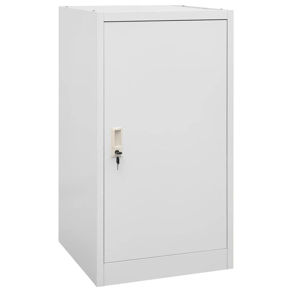 Sattelschrank Hellgrau Stahl 53x53x105 cm