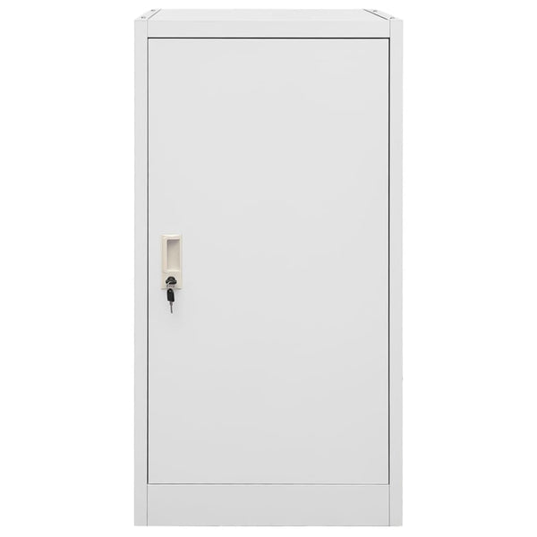 Sattelschrank Hellgrau Stahl 53x53x105 cm