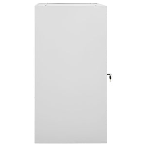 Sattelschrank Hellgrau Stahl 53x53x105 cm
