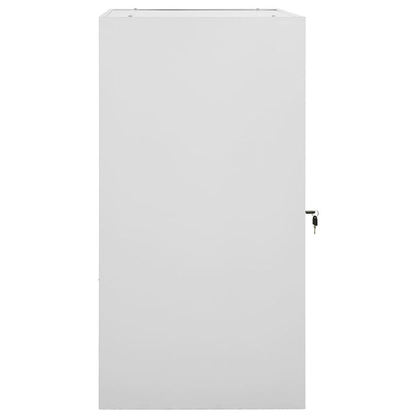 Sattelschrank Hellgrau Stahl 53x53x105 cm