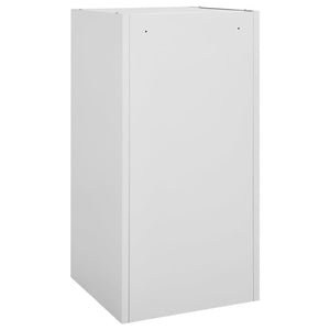 Sattelschrank Hellgrau Stahl 53x53x105 cm