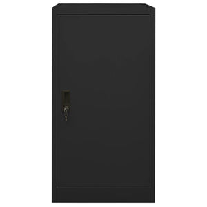 Sattelschrank Schwarz Stahl 53x53x105cm