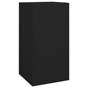 Sattelschrank Schwarz Stahl 53x53x105cm