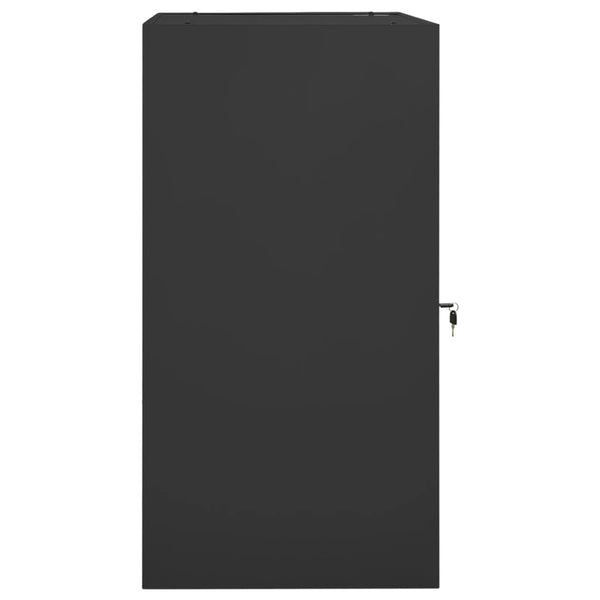 Sattelschrank Anthrazit Stahl 53x53x105cm