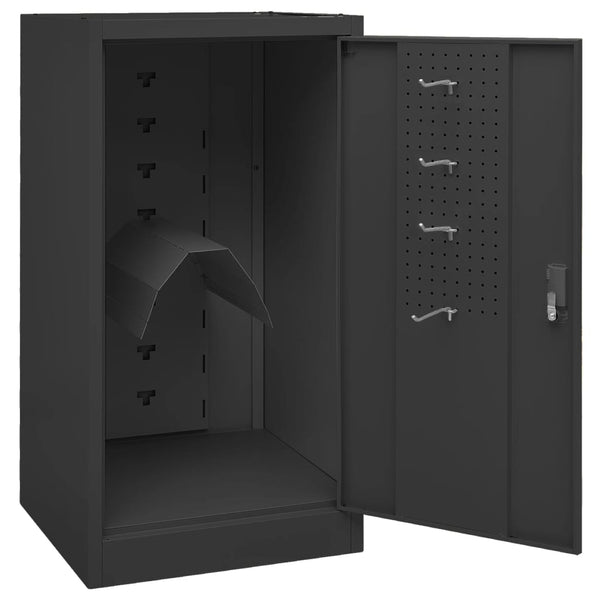 Sattelschrank Anthrazit Stahl 53x53x105cm