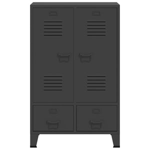vidaXL Armoire style industriel anthracite 67x35x107 cm acier
