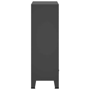 vidaXL Armoire style industriel anthracite 67x35x107 cm acier