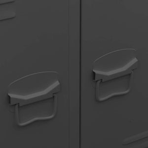 vidaXL Armoire style industriel anthracite 67x35x107 cm acier