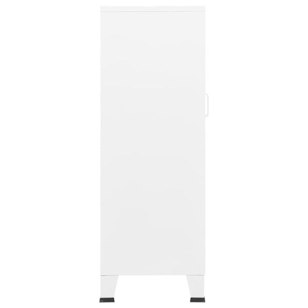 Weißer Metall Lagerschrank Industrial 70x115 cm