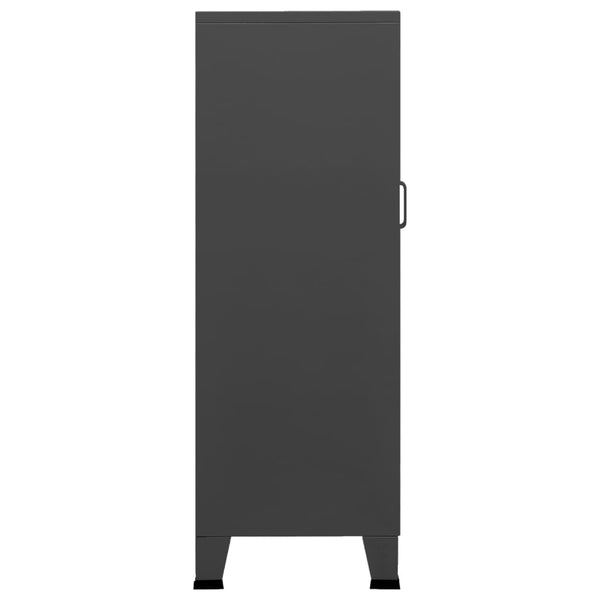 Industrieller Lagerschrank Anthrazit 70x115 cm