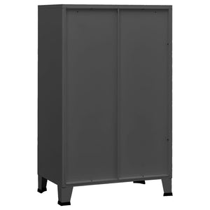 Industrieller Lagerschrank Anthrazit 70x115 cm