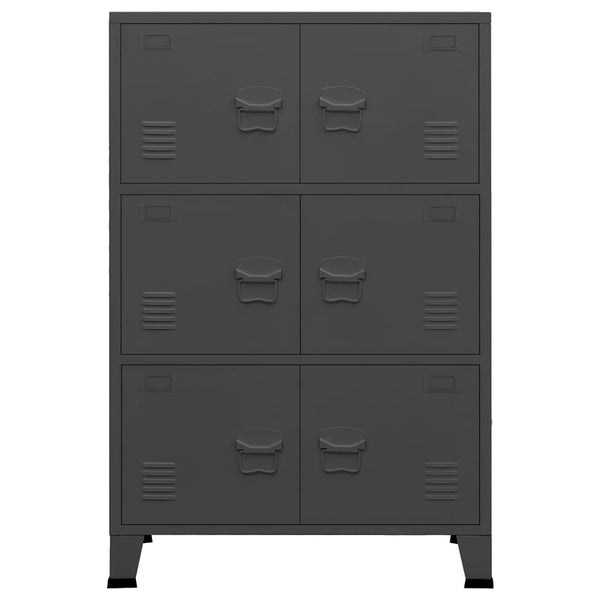 Metall Lagerschrank Industrial Anthrazit