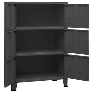 Metall Lagerschrank Industrial Anthrazit