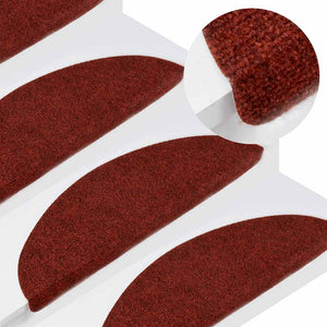 Stufenmatten Selbstklebend 15 Stk. 56x17x3 cm Rot