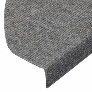Stufenmatten Selbstklebend 15 Stk. 65x22,5x3,5 cm Grau