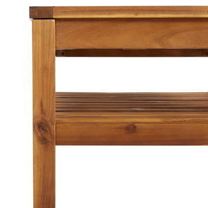 10-tlg. Garten-Lounge-Set mit Auflage Massivholz Akazie