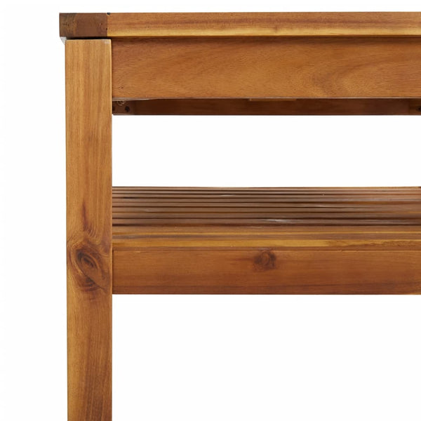 12-tlg. Garten-Lounge-Set mit Creme Kissen Massivholz Akazie