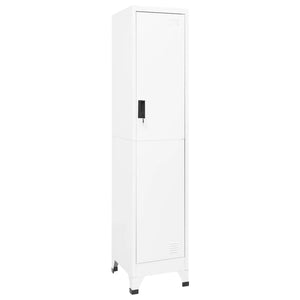Weißer Schließfachschrank Stahl 38x45x180cm