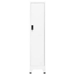 Weißer Schließfachschrank Stahl 38x45x180cm