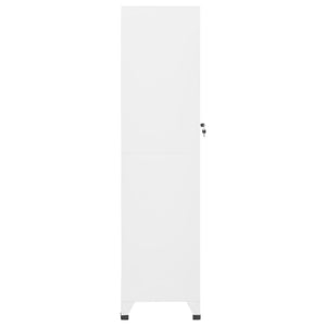 Weißer Schließfachschrank Stahl 38x45x180cm