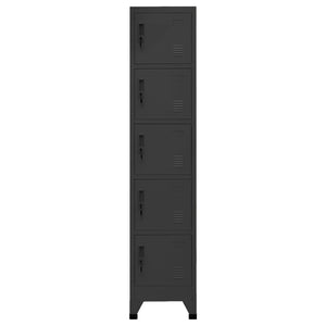 Anthrazit Schließfachschrank 38x40x180 cm