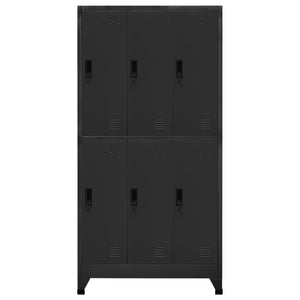 Anthrazit Schließfachschrank 90x45x180 cm Stahl