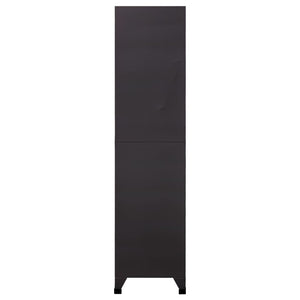 Anthrazit Schließfachschrank 90x45x180 cm Stahl
