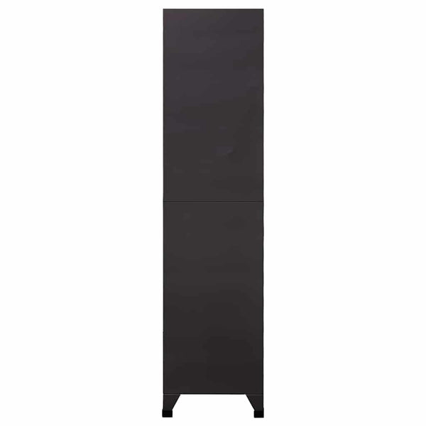 Stahlschrank Anthrazit/Rot, 180 cm