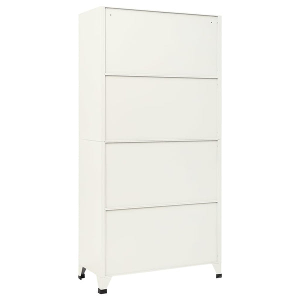 Stahl Schließfachschrank Grau/Blau 90x45x180cm