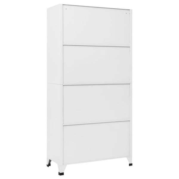 Schließfachschrank Stahl Hellgrau/Dunkelgrau 90x45x180cm