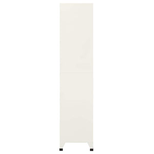 Stahl Schließfachschrank Grau/Blau 90x40x180cm