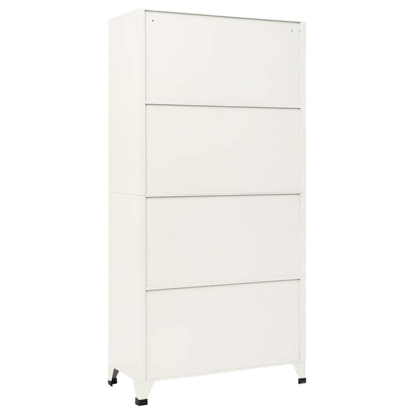 Stahl Schließfachschrank Grau/Blau 90x40x180cm