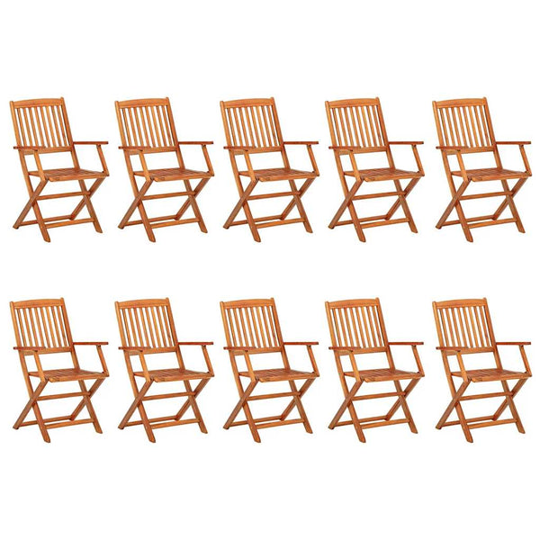 11-tlg. Garten-Essgruppe 280x90x75 cm Massivholz Akazie