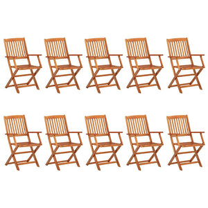 11-tlg. Garten-Essgruppe 220x90x75 cm Massivholz Akazie
