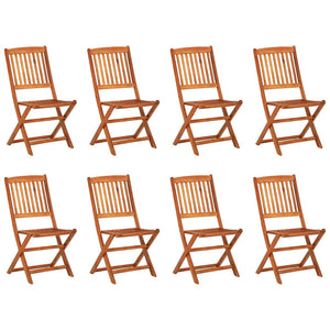vidaXL Ensemble de salle à manger de jardin 9 pcs 220x90x75 cm Bois d'acacia massif