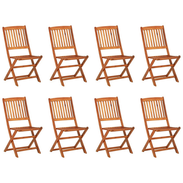vidaXL Ensemble de salle à manger de jardin 9 pcs 220x90x75 cm Bois d'acacia massif