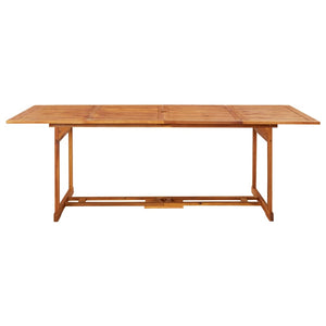 vidaXL Ensemble de salle à manger de jardin 9 pcs 220x90x75 cm Bois d'acacia massif