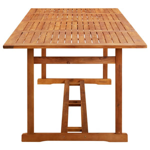 vidaXL Ensemble de salle à manger de jardin 9 pcs 220x90x75 cm Bois d'acacia massif