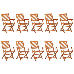 11-tlg. Garten-Essgruppe 280x90x75 cm Massivholz Akazie