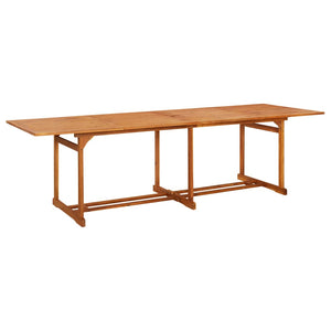 vidaXL Salle à manger de jardin 11 pcs 280x90x75 cm Bois d'acacia massif