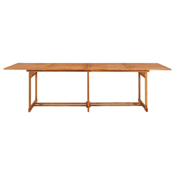 vidaXL Salle à manger de jardin 11 pcs 280x90x75 cm Bois d'acacia massif