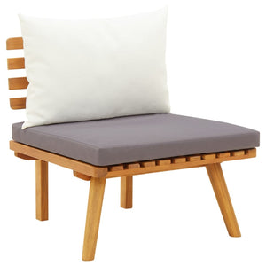vidaXL Salon de jardin 8 pcs avec coussins Bois d'acacia massif