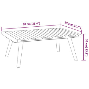 vidaXL Salon de jardin 8 pcs avec coussins Bois d'acacia massif