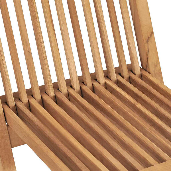 3-tlg. Garten-Essgruppe Massivholz Teak